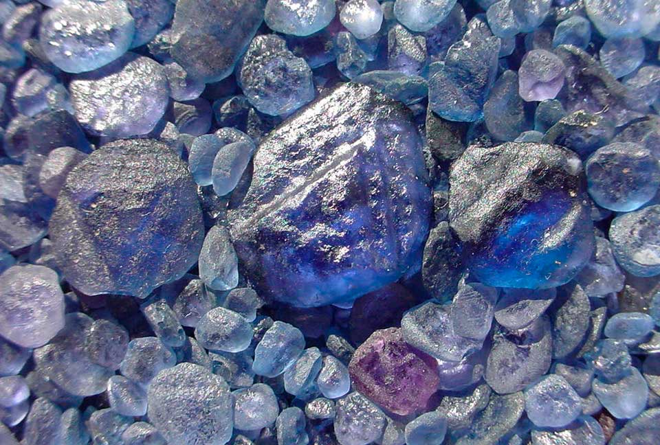 Полудрагоценный Голубой Камень Фото