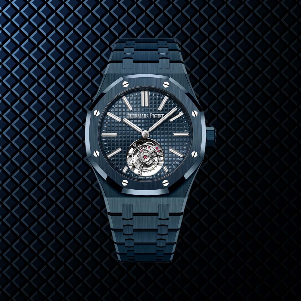 ���� Audemars Piguet Royal Oak Selfwinding Flying Tourbillon ������� ��������� �� ������������������� �������� Bleu Nuit, Nuage 50