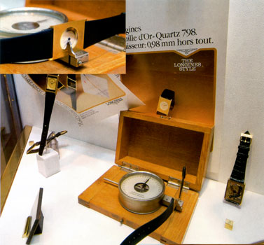 Выпускаемые в семидесятые годы прошлого века кварцевые часы Feuille d'Or («Золотой Лист») - самые тонкие из когда-либо сделанных наручных часов с механическими элементами (толщина механизма Калибр 698 - 0,98 мм). Их конструкция, в которой задняя крышка была использована в качестве платины с подшипниками для колес, позже послужила образцом при разработке Swath.