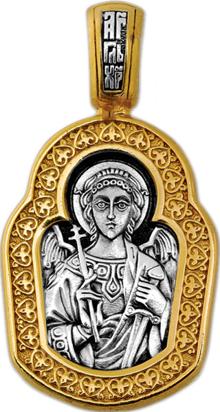 Серебряная иконка ''Ангел Хранитель'' Акимов 102.056