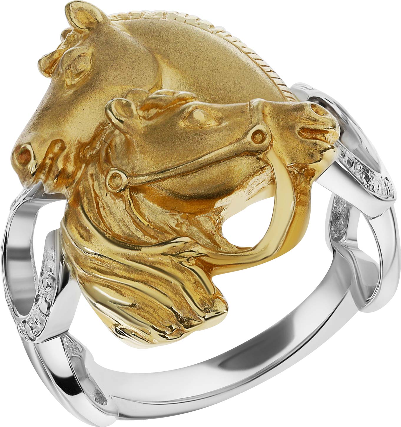 Золотое кольцо ''Степная симфония'' Альдзена K-24035 с бриллиантами