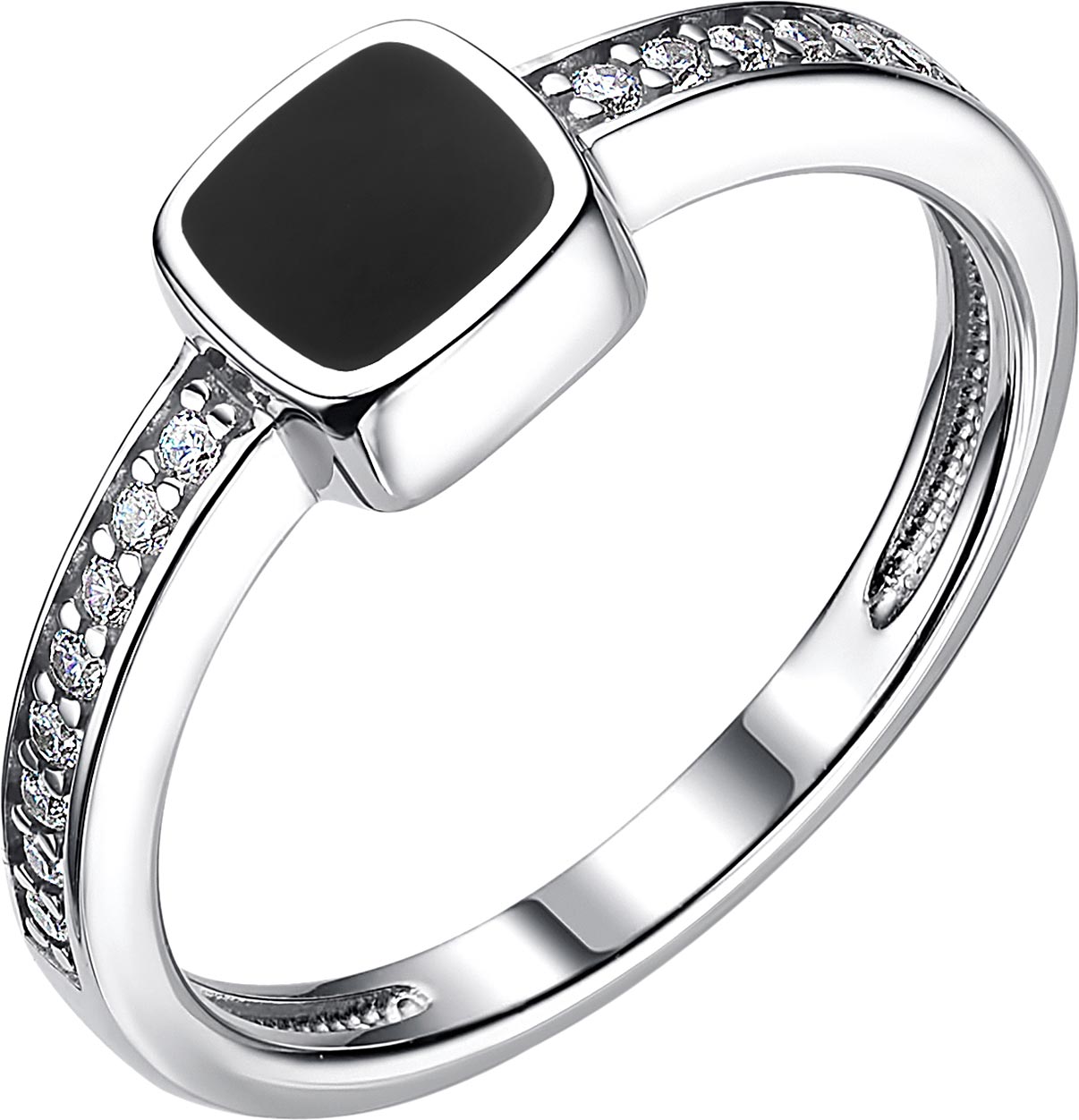 Серебряное кольцо Алькор 01-2107/0JEM3-00 с фианитами