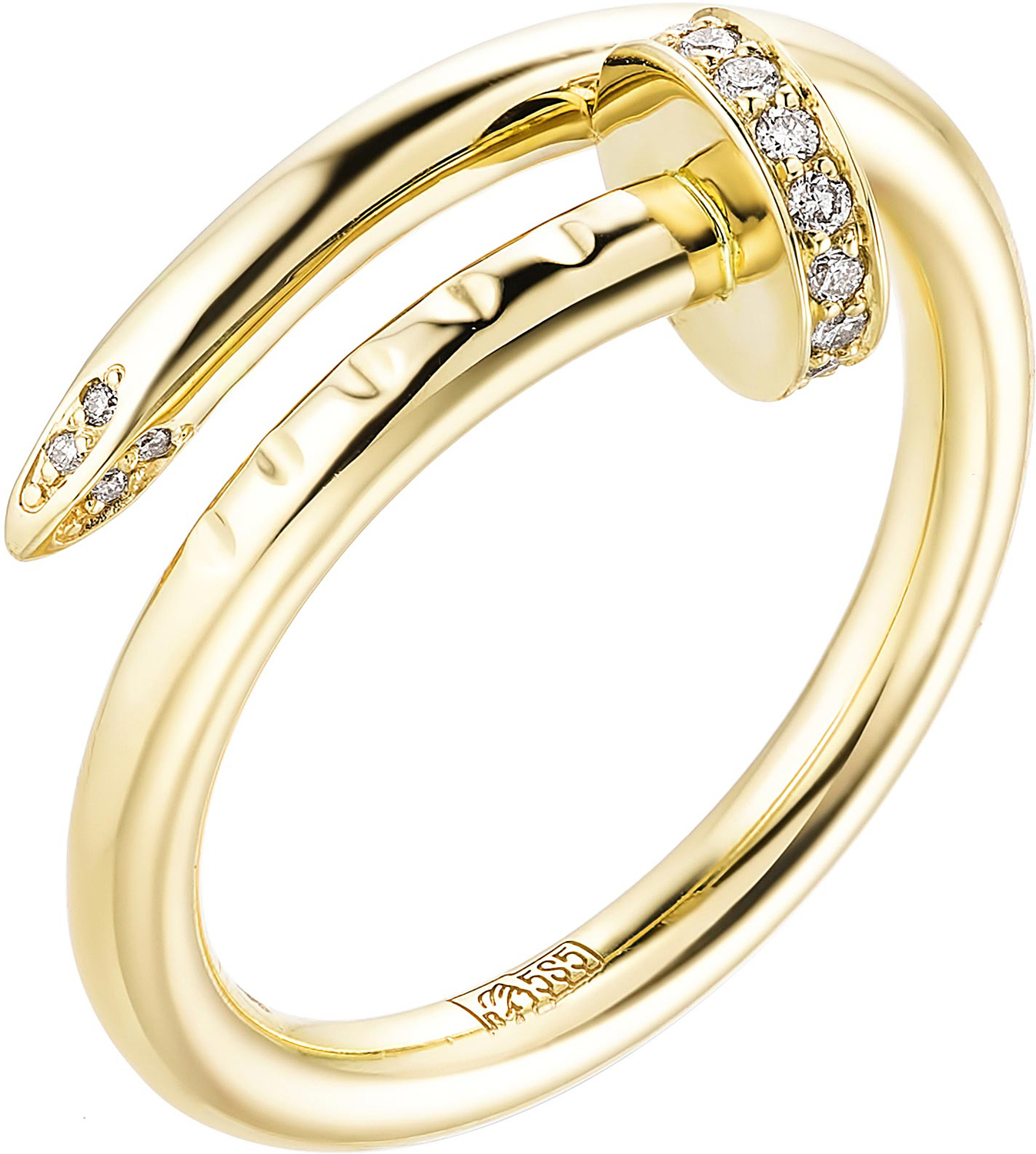 Золотое кольцо Алькор 12998-300 с бриллиантами