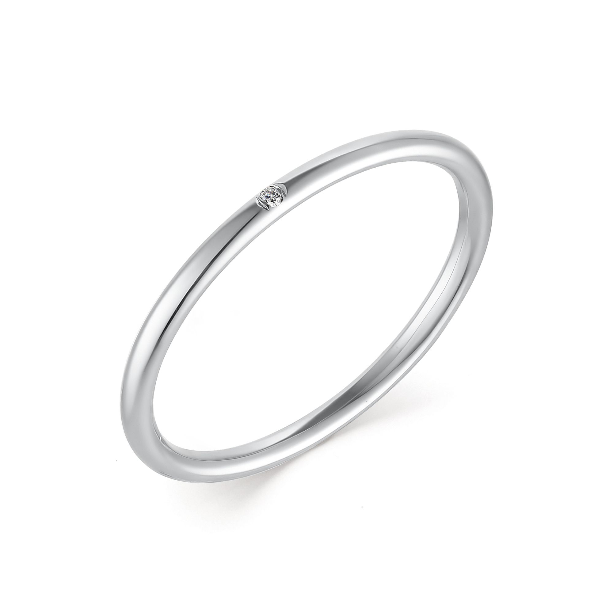 Золотое кольцо Алькор 13423-200 c бриллиантом