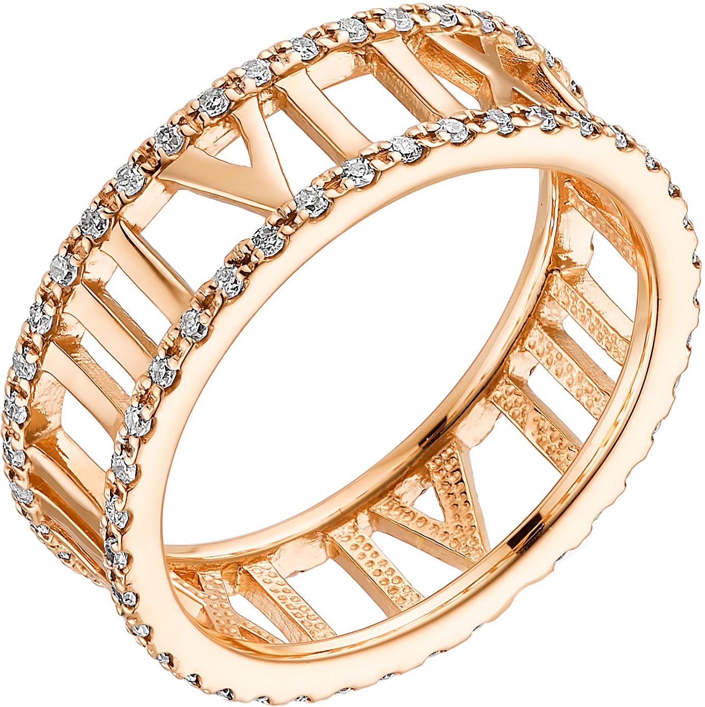 Золотое кольцо Алькор 13539-100 с бриллиантами