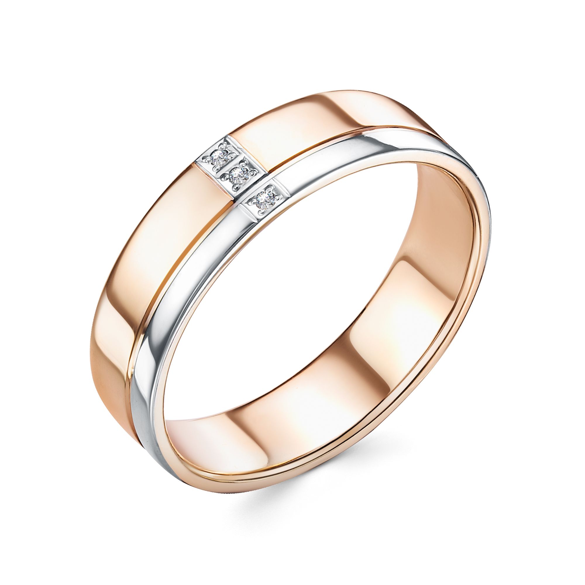 Золотое кольцо Алькор 1388-100 c бриллиантом