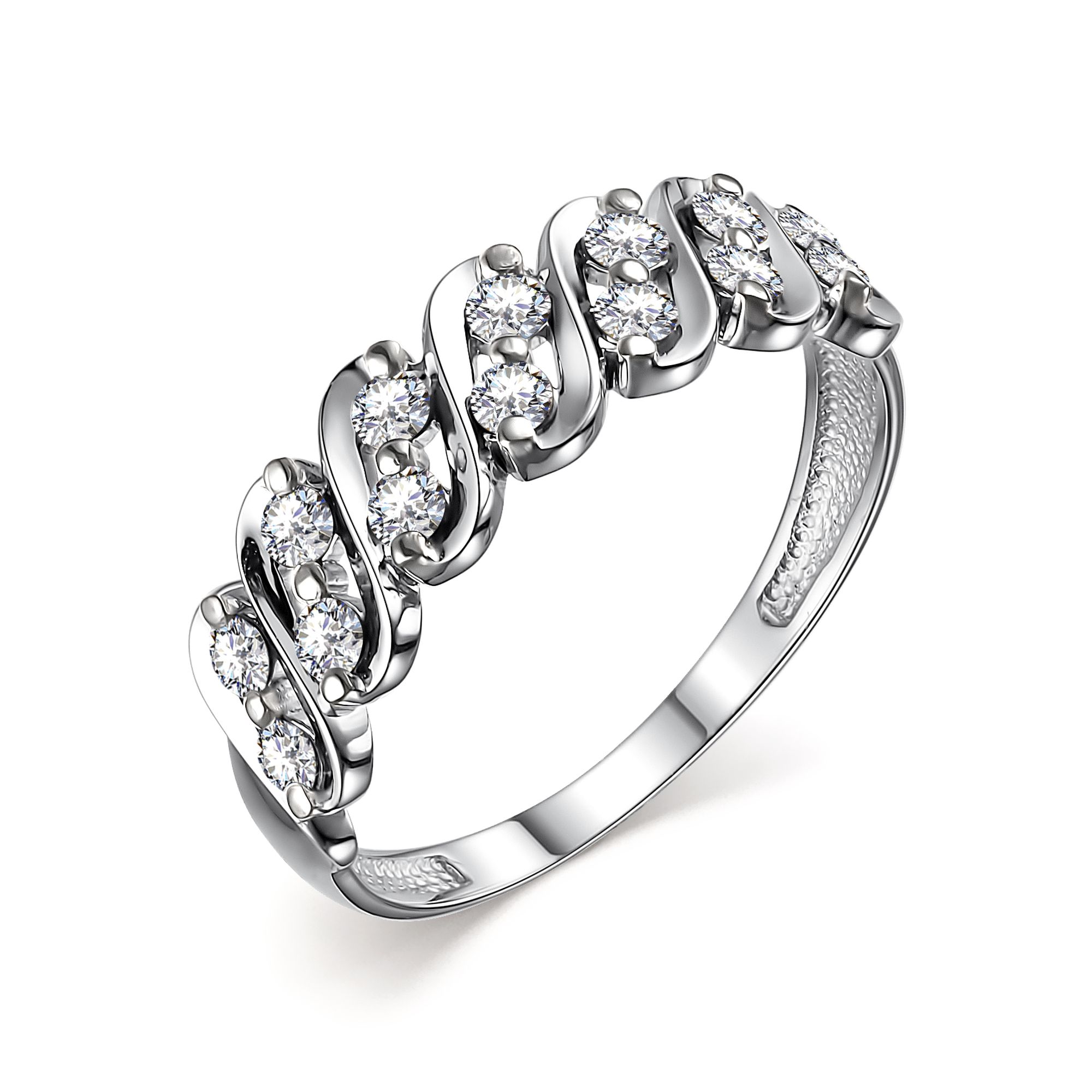 Золотое кольцо Алькор 14932-200 c бриллиантом