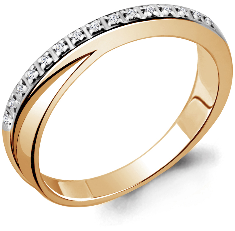 Серебряное кольцо Aquamarine 060050-S-g-a с бриллиантами