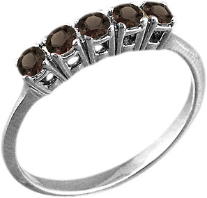 Серебряное кольцо Aquamarine 6517201-S-a с раухтопазами