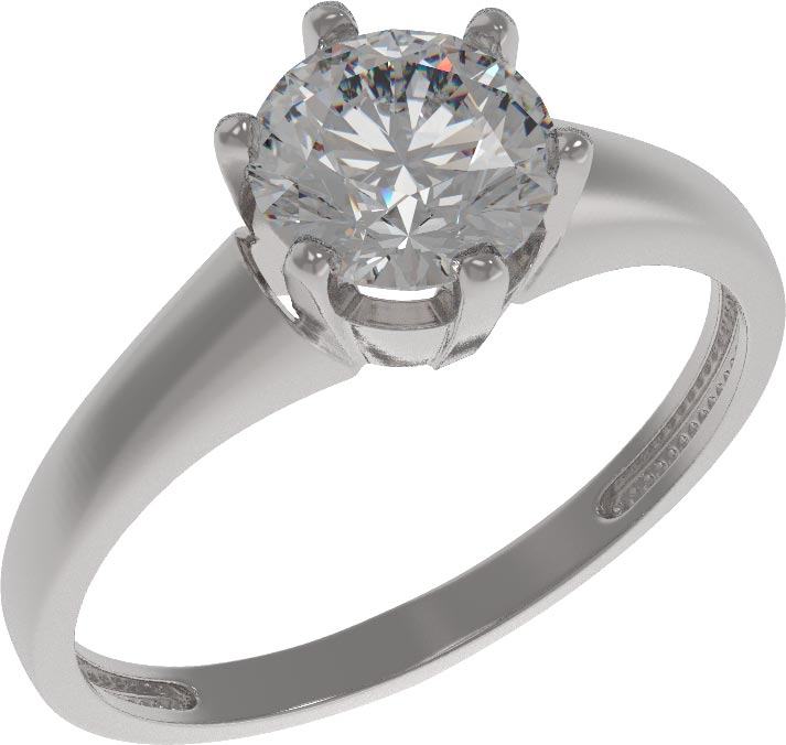 Серебряное кольцо Арина 1035921-01210 с фианитом