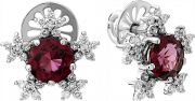 Серьги Art I Fact Jewellery 0203.0217-earrings-brilliant-turmalin
