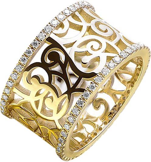 Золотое кольцо ArtAuro 1519a-2/1_au с бриллиантами