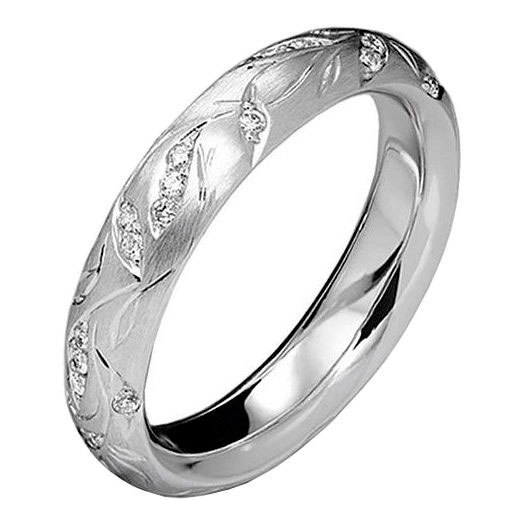 Обручальное кольцо из белого золота ArtAuro 1732-19/1_au с бриллиантами