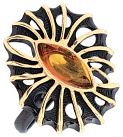 Серебряное кольцо Балтзолото АртСтудио 71131301-bz с янтарем