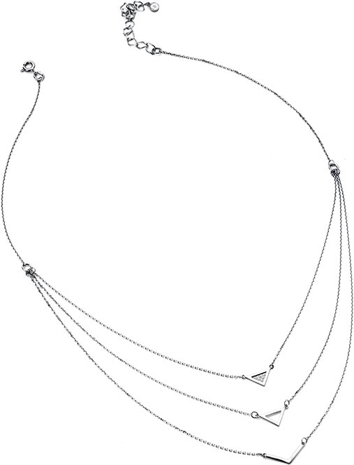 Колье цепь из белого золота Bellissima Tentazione C/192-220-BR с бриллиантами