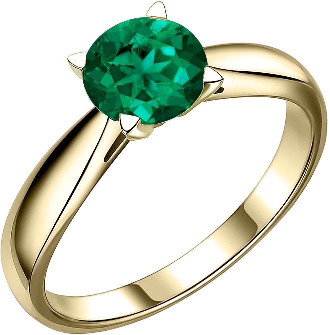 Золотое кольцо Bellissima Tentazione K/216-303 с изумрудом