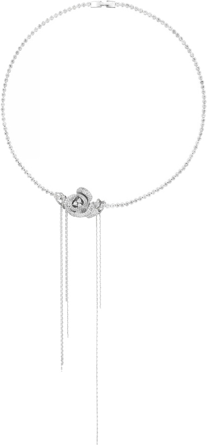 Латунное колье с подвесками ''Роза'' Caviar Jewellery SG007 с фианитами