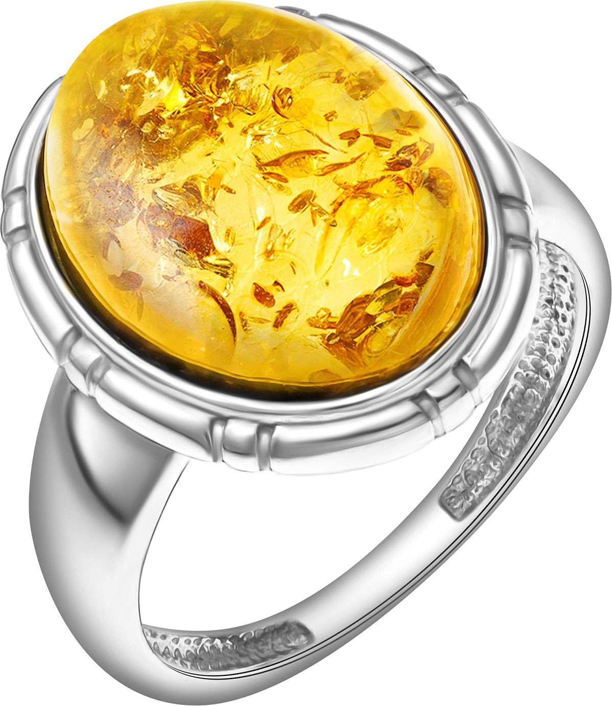Женский серебряный перстень Darvin 920021046AA с янтарем
