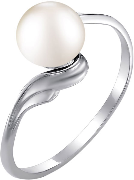 Серебряное кольцо De Fleur 27009S1 с жемчугом