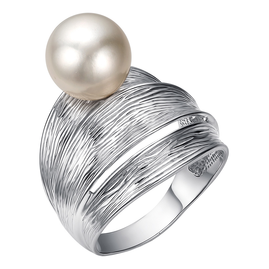 Серебряное кольцо De Fleur 51102S1 с жемчугом