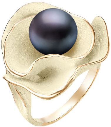 Серебряное кольцо De Fleur 51270Y2H с эмалью, жемчугом