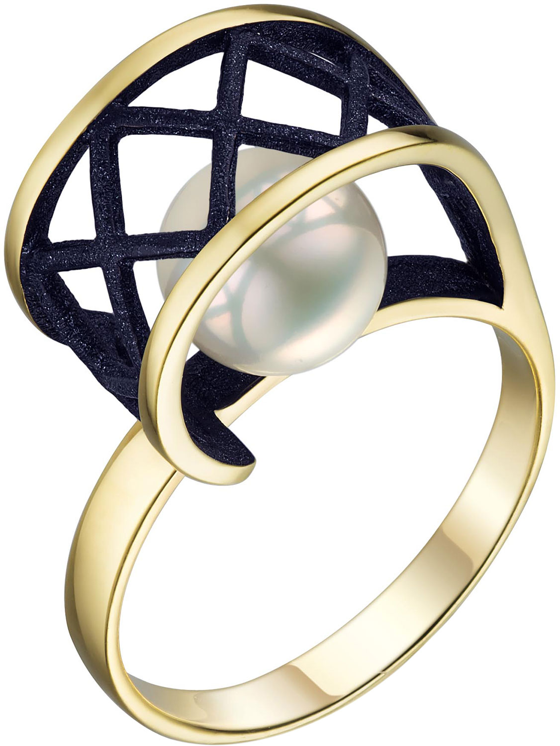 Серебряное кольцо De Fleur 51858Y1U c жемчугом