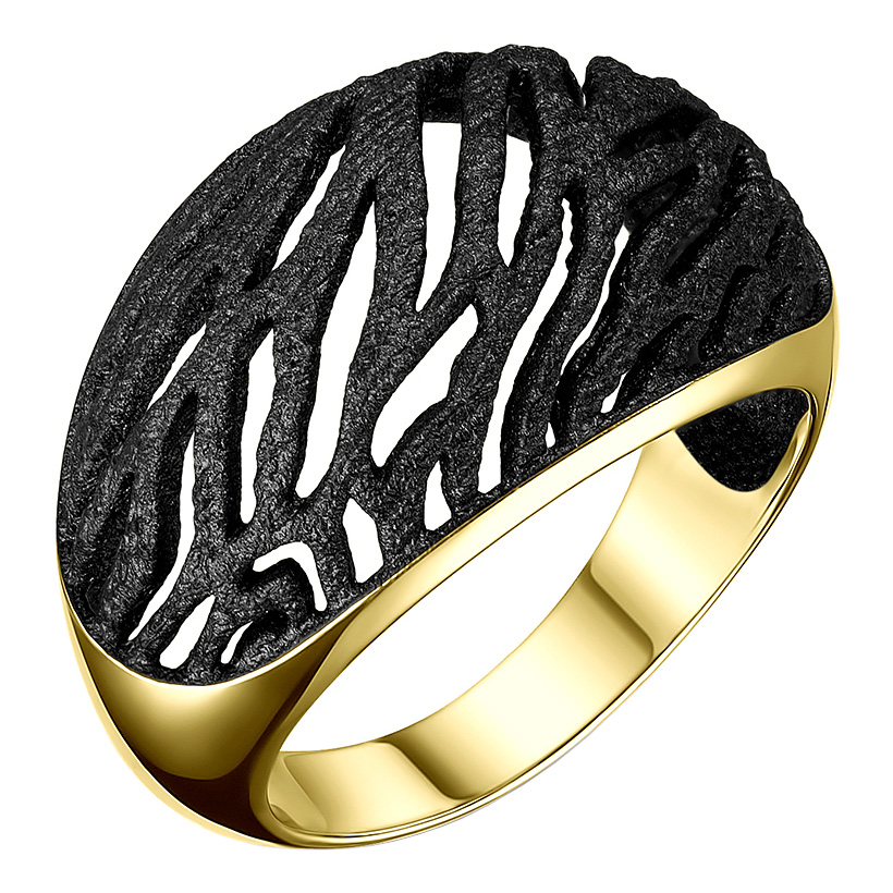 Серебряное кольцо De Fleur 51939YB с эмалью