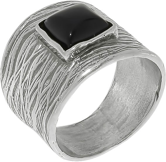 Серебряное кольцо DEN’O 01R2557ON c ониксом