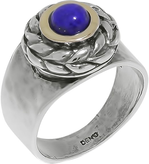 Серебряное кольцо DEN’O MVR1652GLZ с лазуритом