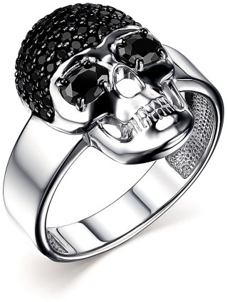 Серебряный перстень Dewi 901011912 с черными фианитами