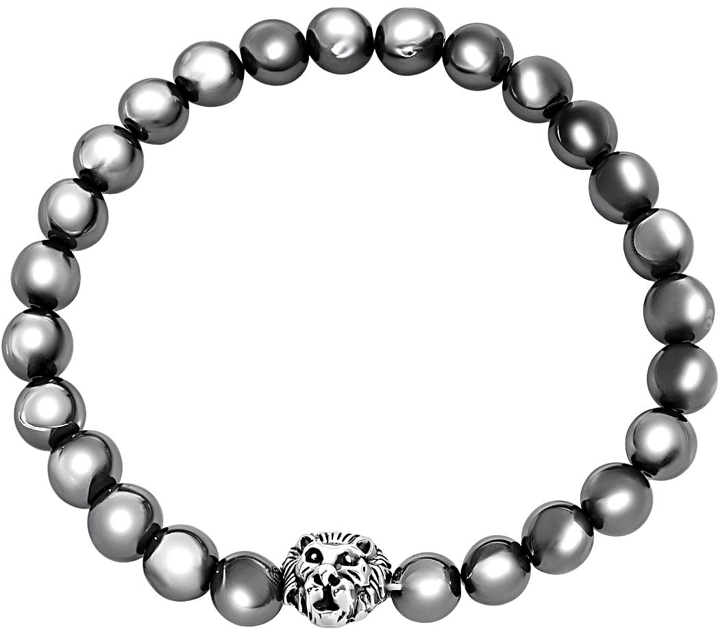 Браслет из бусин ''Лев'' DG Jewelry 81202-L с гематитами