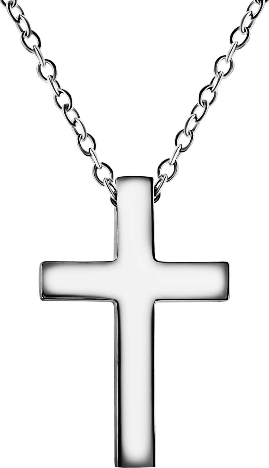 Мужской стальной декоративный крестик DG Jewelry DG-N031-S 