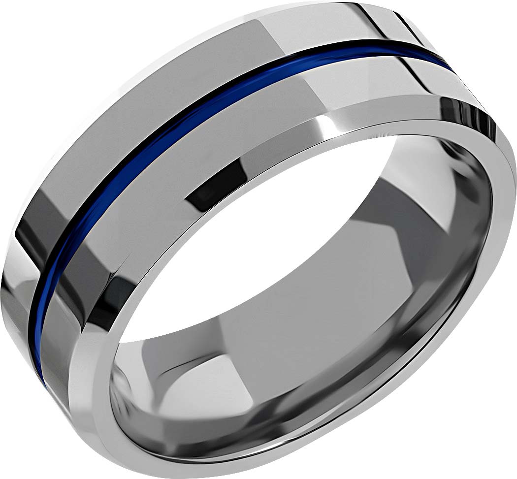Мужское стальное кольцо DG Jewelry DG-R041M-BL