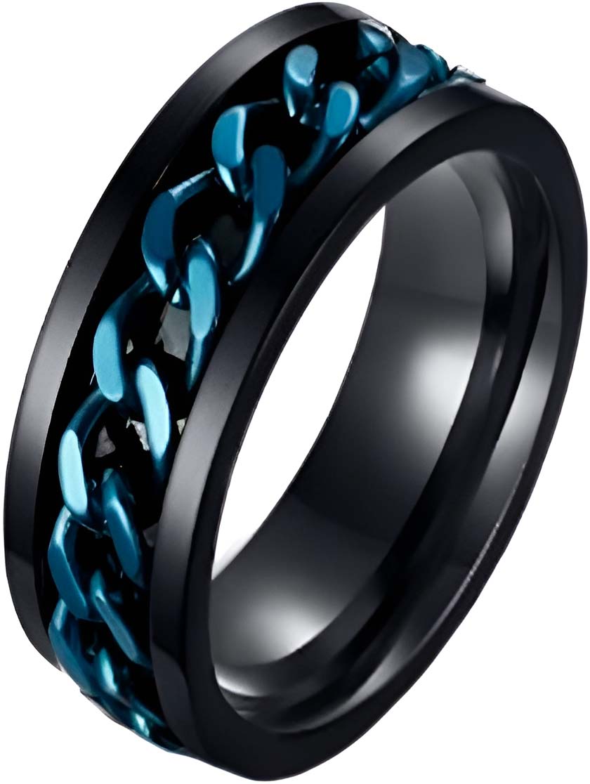 Мужское стальное кольцо DG Jewelry DG-R045M-B 
