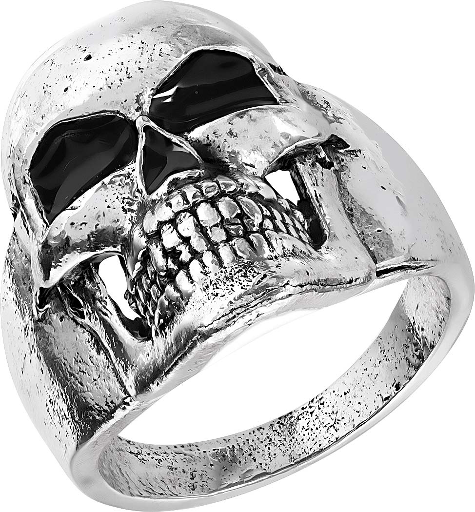 Мужской стальной перстень ''Череп'' DG Jewelry DG-R117-D 