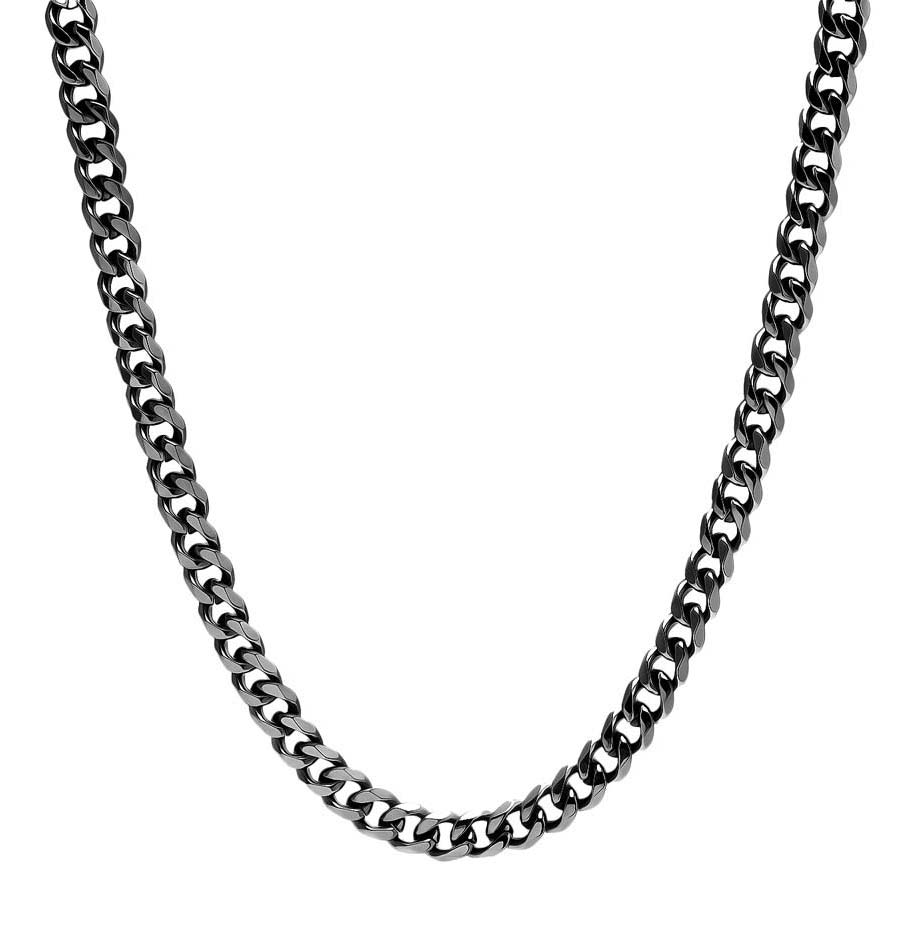 Мужская стальная цепочка на шею DG Jewelry NK367-B с панцирным плетением