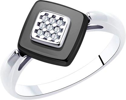 Серебряное кольцо Diamant 94-110-01270-1 с фианитами