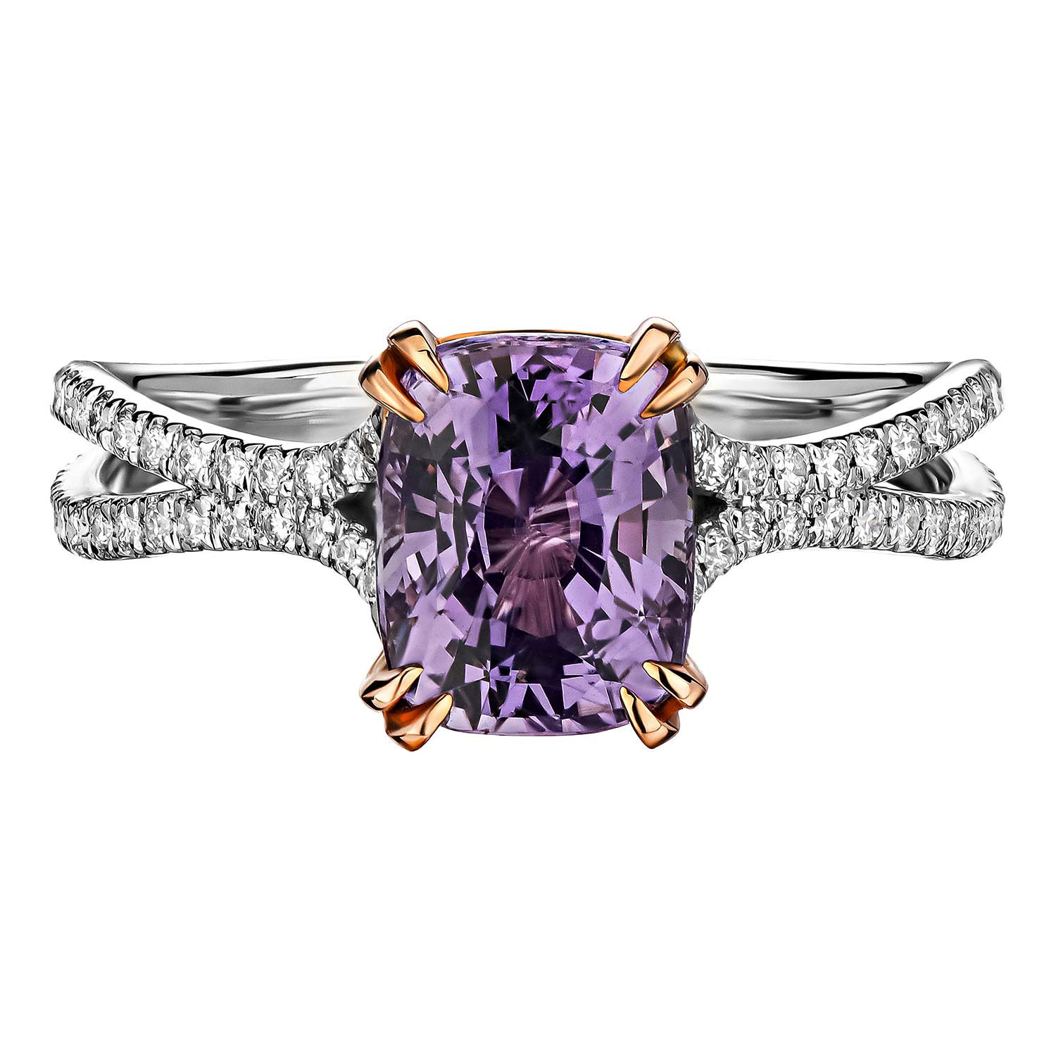 Золотое кольцо Esora esora-14 c бриллиантами, шпинелью