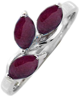 Серебряное кольцо Evora 628087 с рубинами
