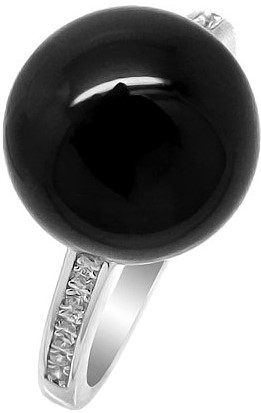 Серебряное кольцо Evora 635459 с жемчугом Swarovski, кубическим цирконием