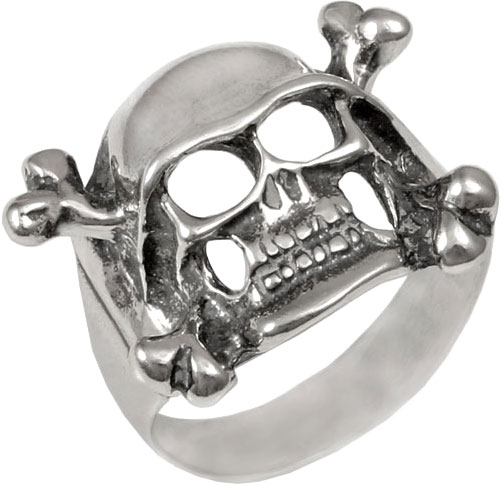 Мужская серебряная печатка перстень ''Череп'' ФИТ 48811