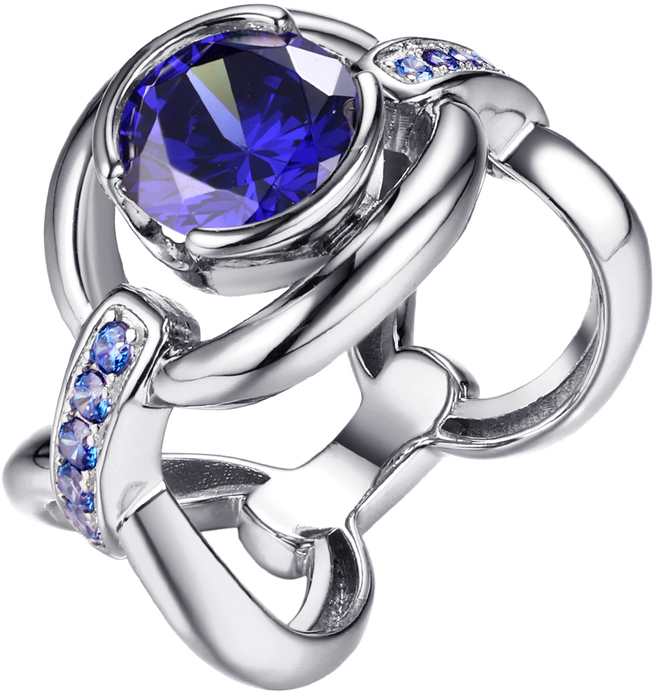 Серебряное кольцо Fresh Jewelry CZ-R03147-X-W-DT-X-TS с фианитами