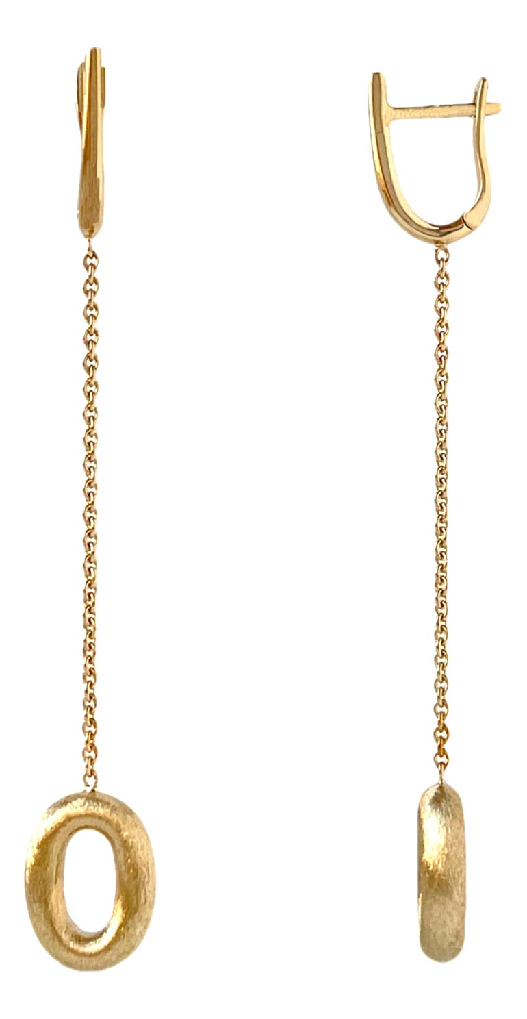 Золотые длинные серьги с подвесками Goldika 23012313-gd