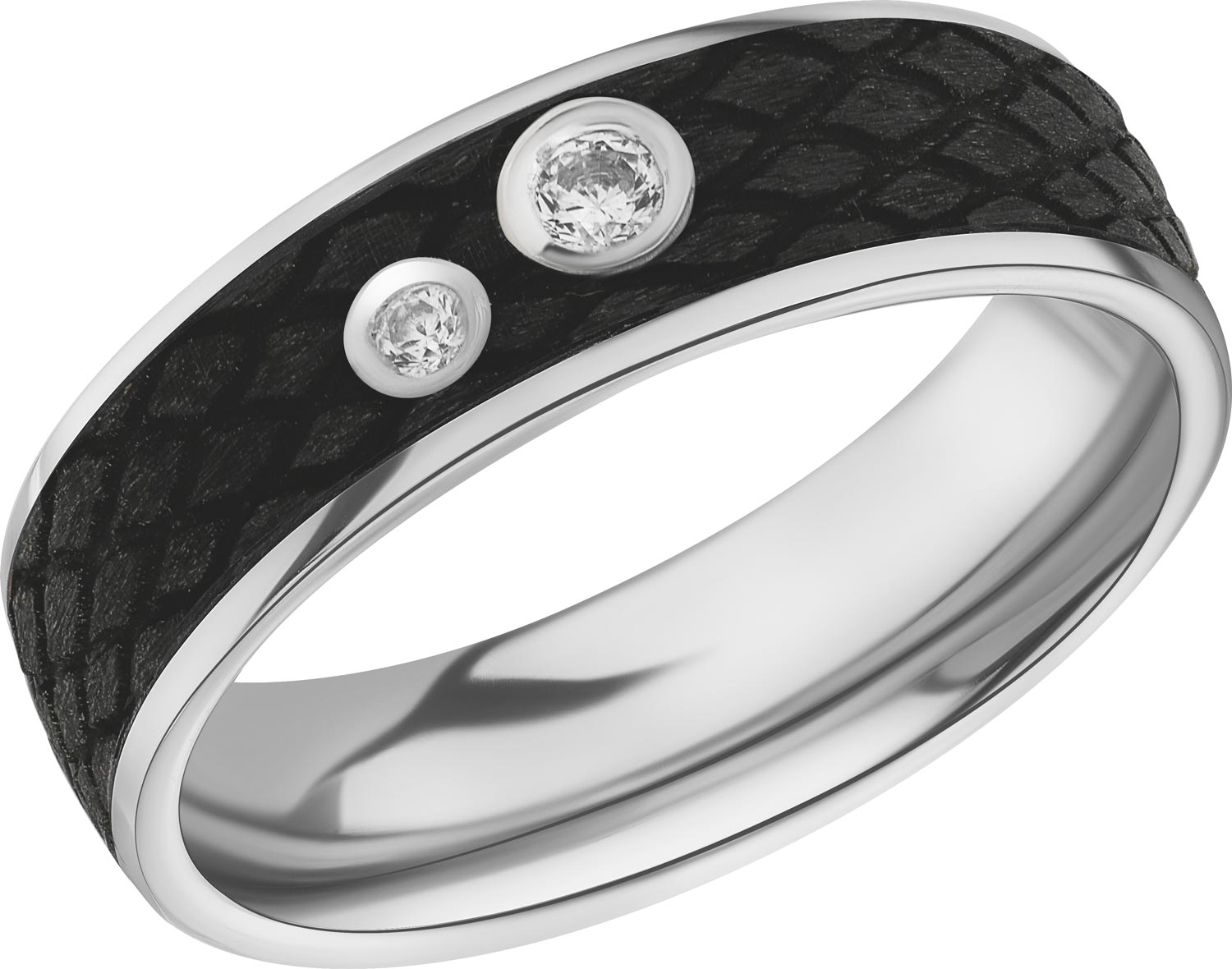 Серебряное обручальное парное кольцо Graf Кольцов D-13ZH-2F/S с фианитами