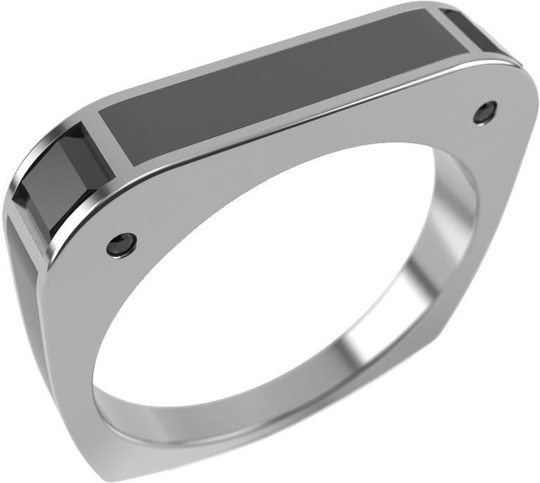Серебряное кольцо Graf Кольцов FJ-K8/S