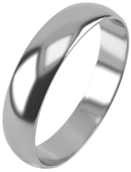 Серебряное обручальное парное кольцо Graf Кольцов OBKL-4/s