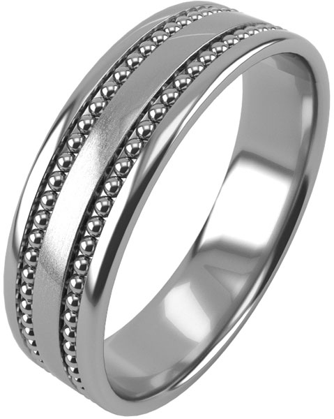 Серебряное обручальное парное кольцо Graf Кольцов R-7/s