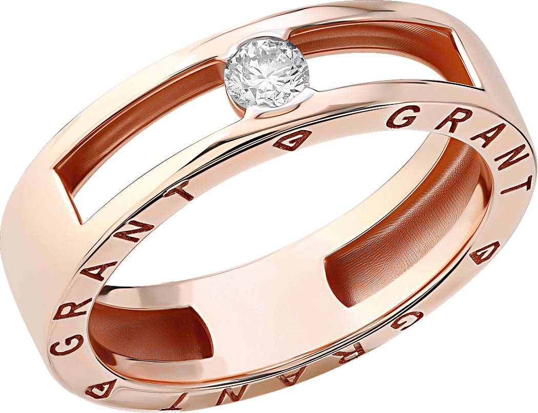 Золотое кольцо Grant 0101493 с бриллиантом
