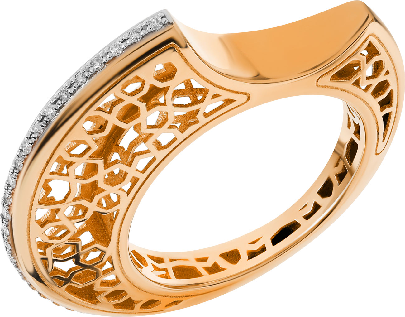 Золотое кольцо Grant 0101785 с бриллиантами
