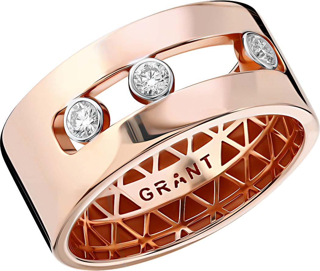 Золотое кольцо Grant 0301266 с бриллиантами